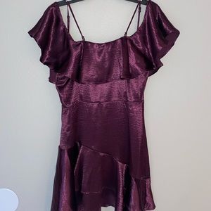 NWT Purple Shimmery Francesca’s Dress